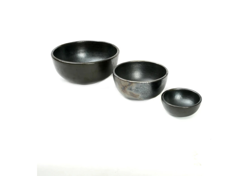 Bol en Terracotta Brûlé - Noir - Grand - JAES005B-L - Bazar Bizar Bol en Terracotta Brûlé - Noir - Grand - JAES005B-L - Bazar Bizar