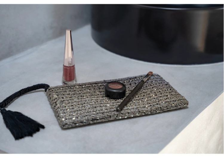 Pochette en Perles Argentées - Élégante et Pratique - BABE006S - Bazar Bizar 2