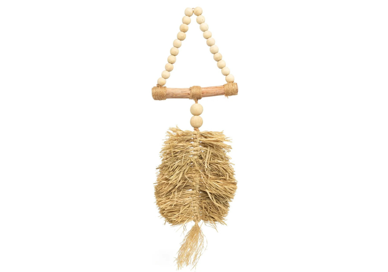 Tassel en Raffia - Fait Main par Artisans Balinais - BALE052N - Bazar Bizar