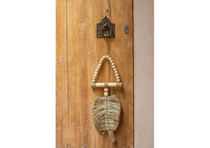 Tassel en Raffia - Fait Main par Artisans Balinais - BALE052N - Bazar Bizar