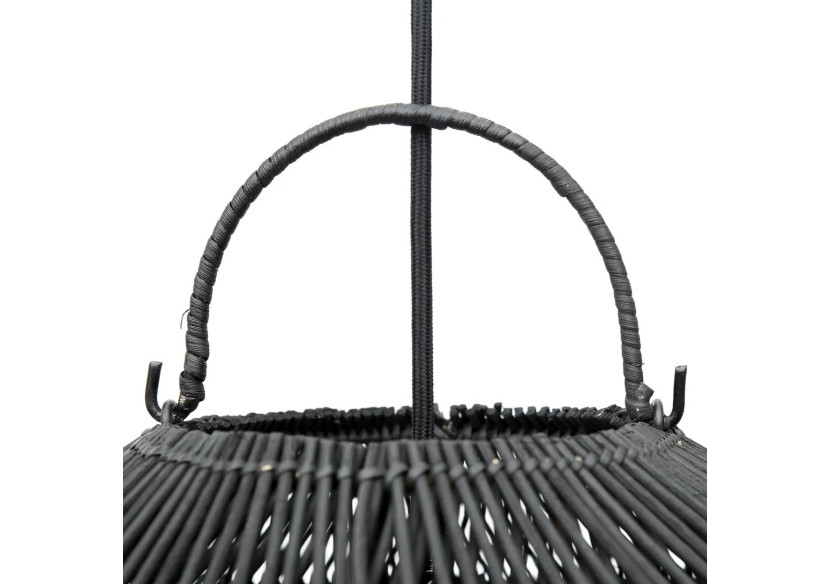 Pendentif Rattan Nuage - Noir - Moyen - BAYU013B-M-60 - Bazar Bizar