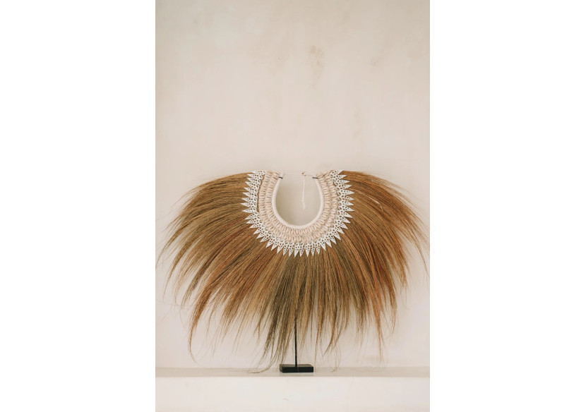 Élément de Décoration en Rayung sur Socle - Beauté Boho - BALE063NW - Bazar Bizar