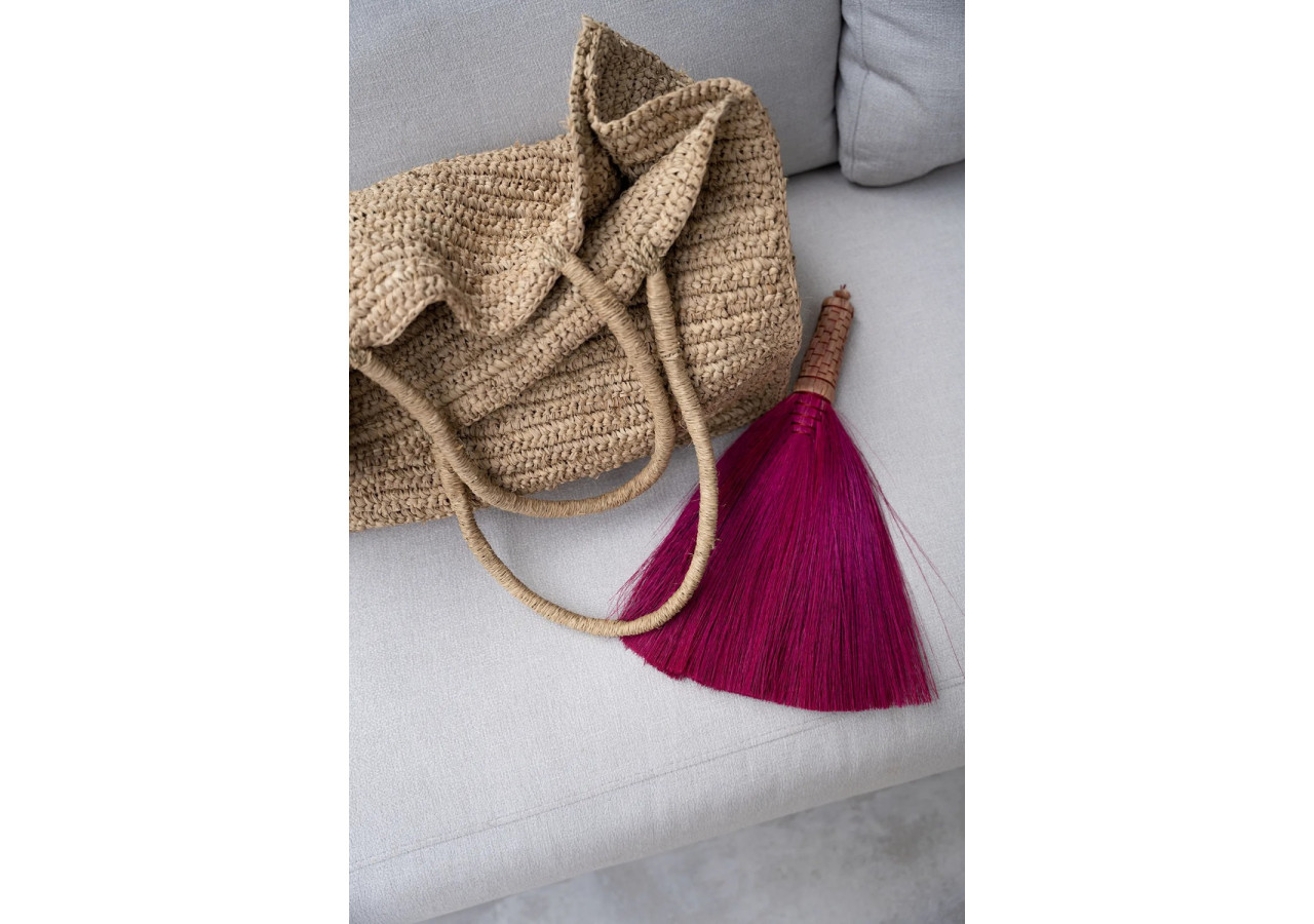 Balai en Paille - Rose - Artisanale Indonésienne - JAAT009Pi - Bazar Bizar