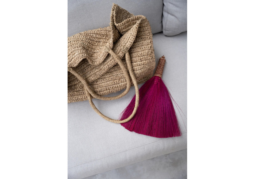 Balai en Paille - Rose - Artisanale Indonésienne - JAAT009Pi - Bazar Bizar