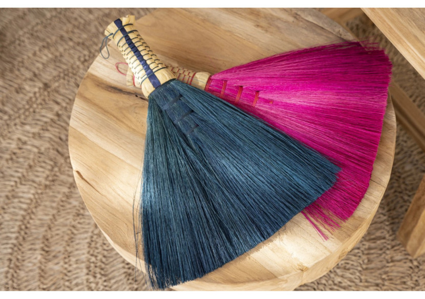 Balai en Paille - Rose - Artisanale Indonésienne - JAAT009Pi - Bazar Bizar