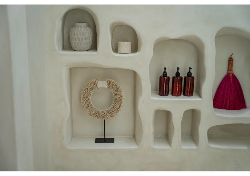 Balai en Paille - Rose - Artisanale Indonésienne - JAAT009Pi - Bazar Bizar