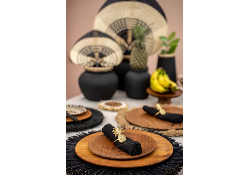 Assiette Ronde en Racine de Teck - Taille L - BASU102-L - Bazar Bizar Assiette Ronde en Racine de Teck - Taille L - BASU102-L - Bazar Bizar