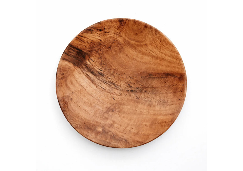 Assiette Ronde en Racine de Teck - Taille L - BASU102-L - Bazar Bizar Assiette Ronde en Racine de Teck - Taille L - BASU102-L - Bazar Bizar