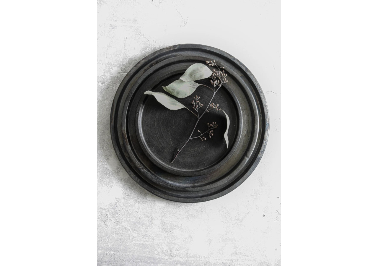 Assiette Brûlée - Noire - Taille L - JAES006B-L - Bazar Bizar