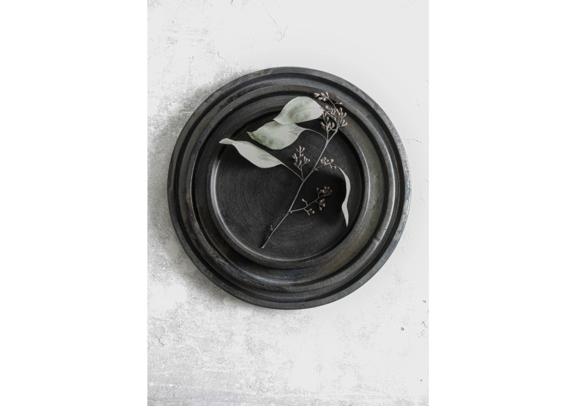 Assiette Brûlée - Noire - Taille L - JAES006B-L - Bazar Bizar