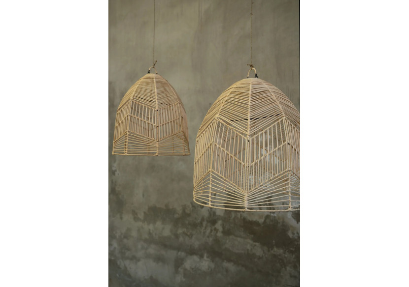 Suspension BALA - Rattan naturel - Design boho - BAYU012N-M-40x45 - Bazar Bizar