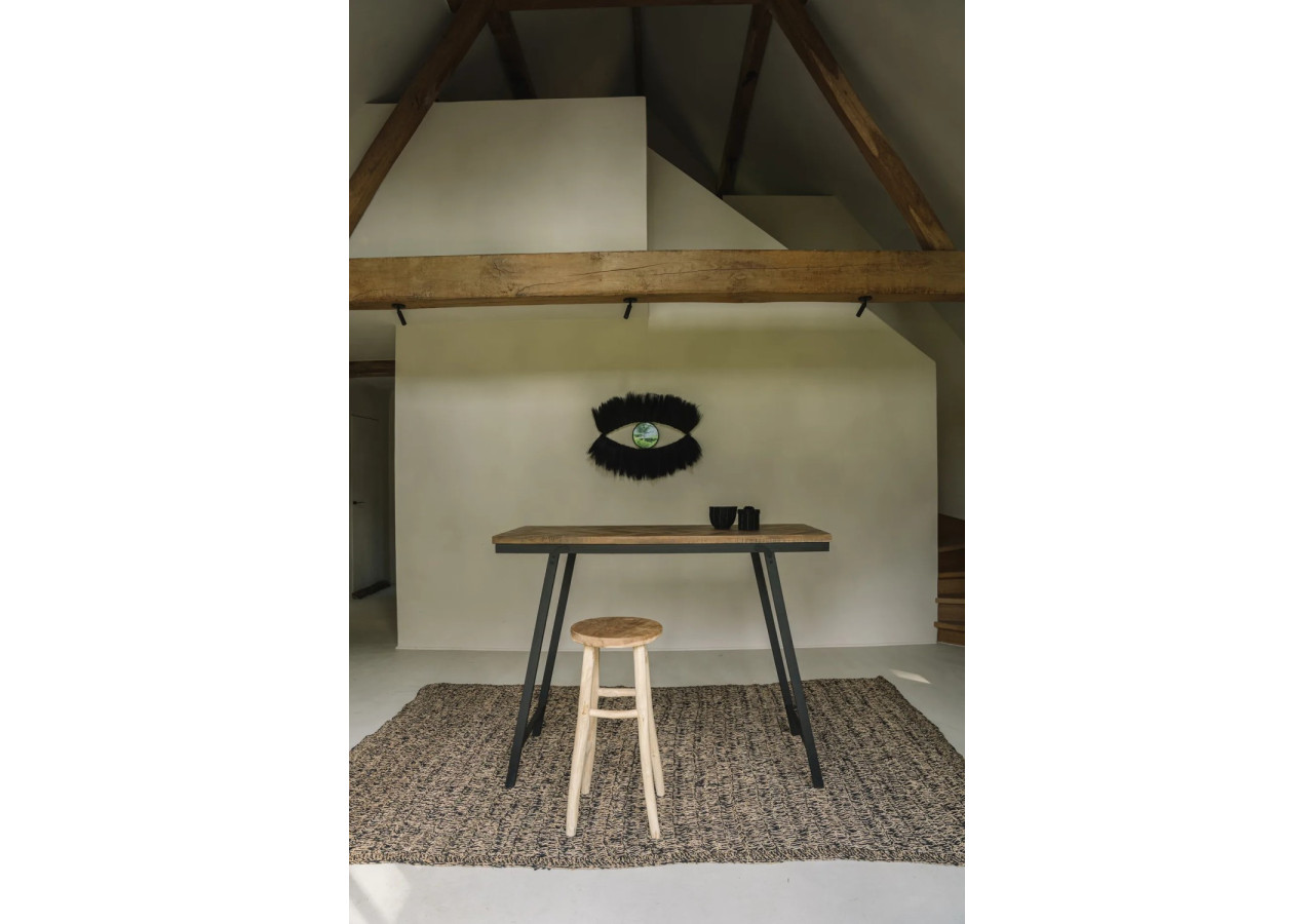 Miroir BLACK EYE - Noir - Élégance boho - JAAT003B-L-60x100 - Bazar Bizar