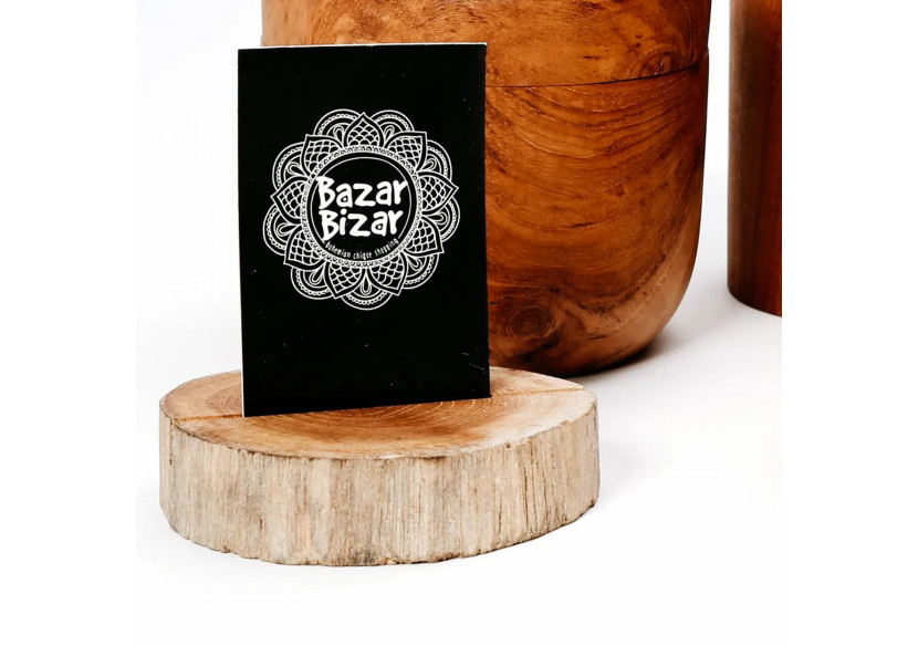 Porte-cartes en racine de teck - Élégance naturelle - BASU511 - Bazar Bizar Porte-cartes en racine de teck - Élégance naturelle - BASU511 - Bazar Bizar