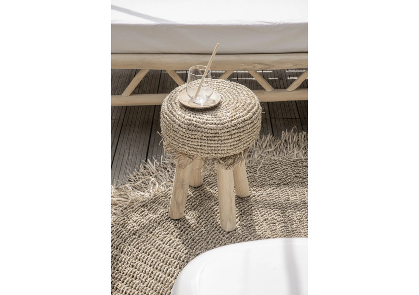 Tapis FRINGED - Naturel - 100 cm - BAJN009N-100 - Bazar Bizar Tapis FRINGED - Naturel - 100 cm - BAJN009N-100 - Bazar Bizar