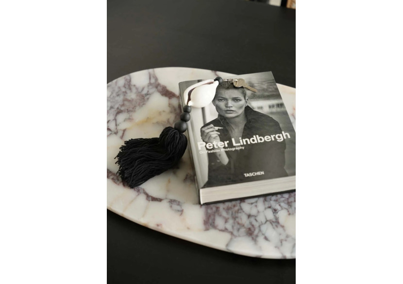 Porte-Clés Togian - Noir et Blanc avec Coquillage - BALE043BW - Bazar Bizar