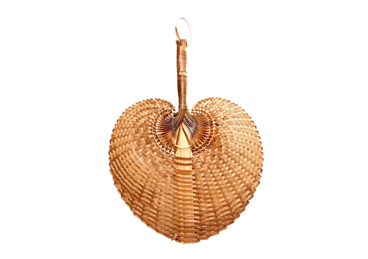 Éventail Naturel - Artisanat Balinais en Bambou - BAJN115N-S - Bazar Bizar