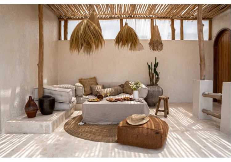 Suspension Rayung Hut - Lampe en Herbe Naturelle - JAPA011N-M-28 - Bazar Bizar 2