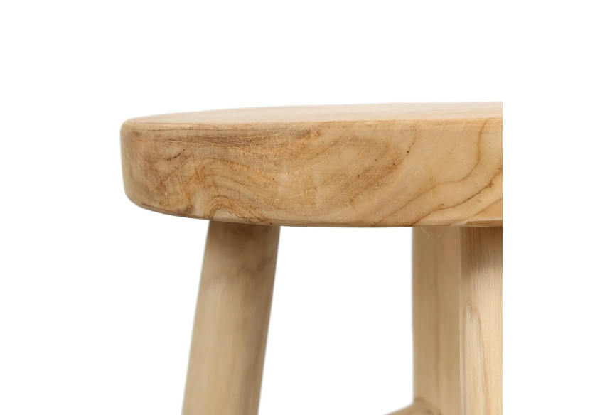 Tabouret de Bar Kedut - Teck et Suar Naturel - JAAM017N - Bazar Bizar Tabouret de Bar Kedut - Teck et Suar Naturel - JAAM017N - Bazar Bizar