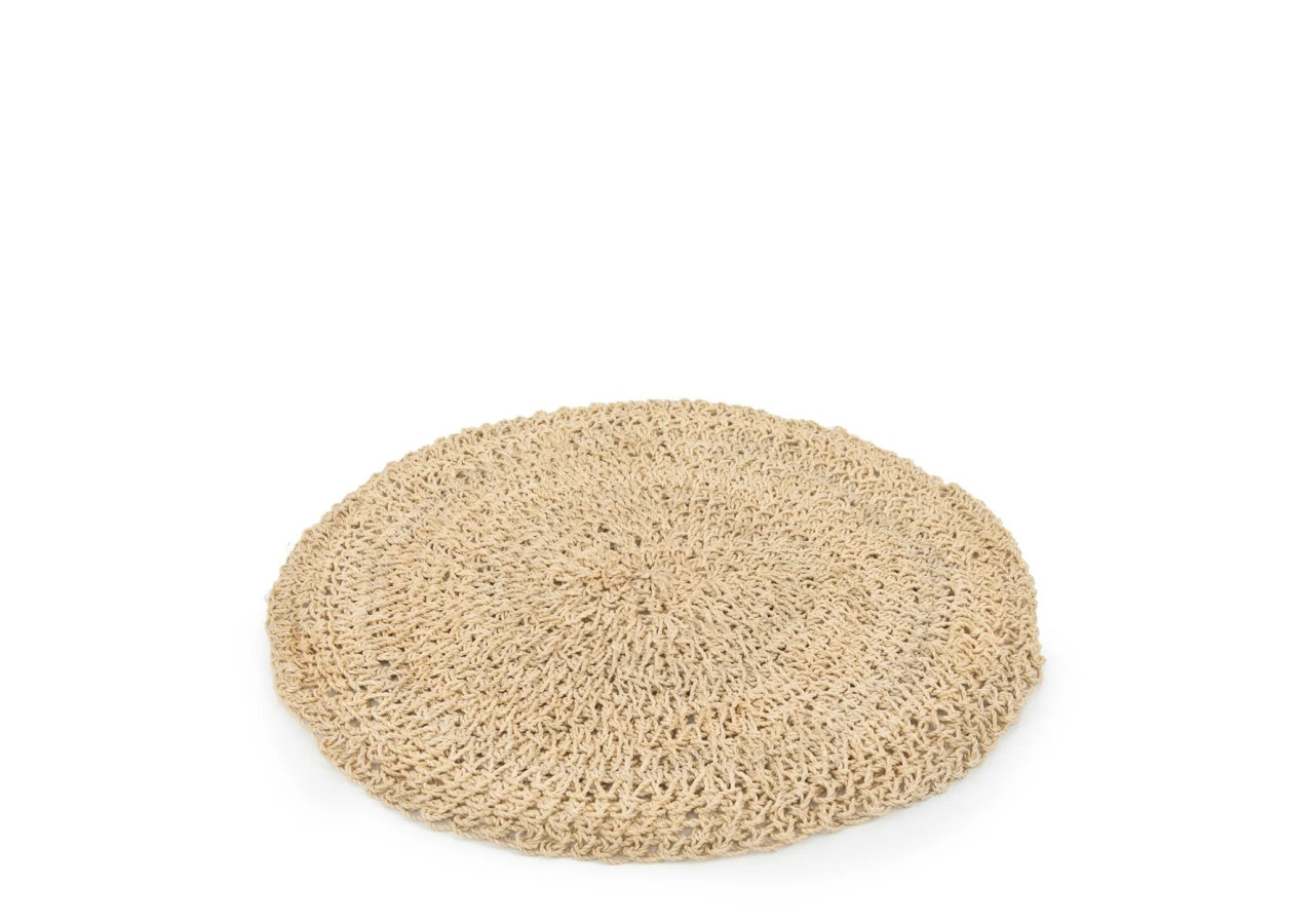 Set de Sous-Plateaux Ronds en Herbe de Mer - Naturel - BAJN010N - Bazar Bizar