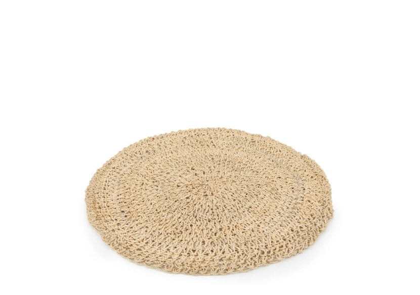 Set de Sous-Plateaux Ronds en Herbe de Mer - Naturel - BAJN010N - Bazar Bizar