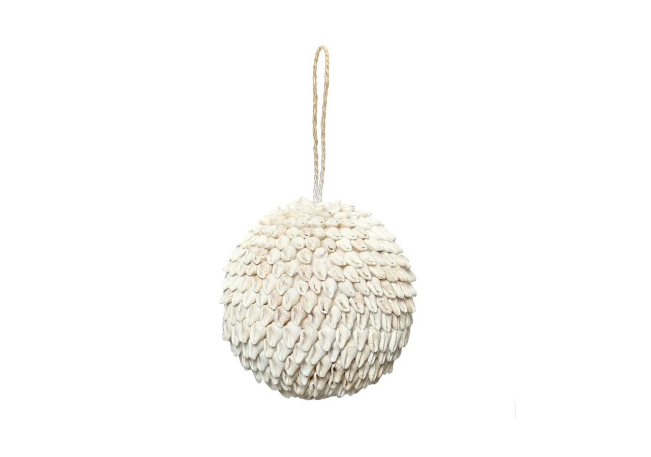 Boules en Coquillage Bubble - Blanches - M - BABL007W-M - Bazar Bizar