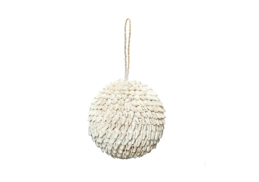 Boules en Coquillage Bubble - Blanches - M - BABL007W-M - Bazar Bizar