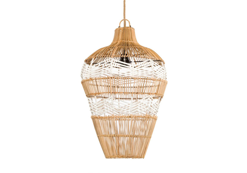 Suspension en Rotin Naturel - Design Boho Élégant - BAYU017NW-M - Bazar Bizar