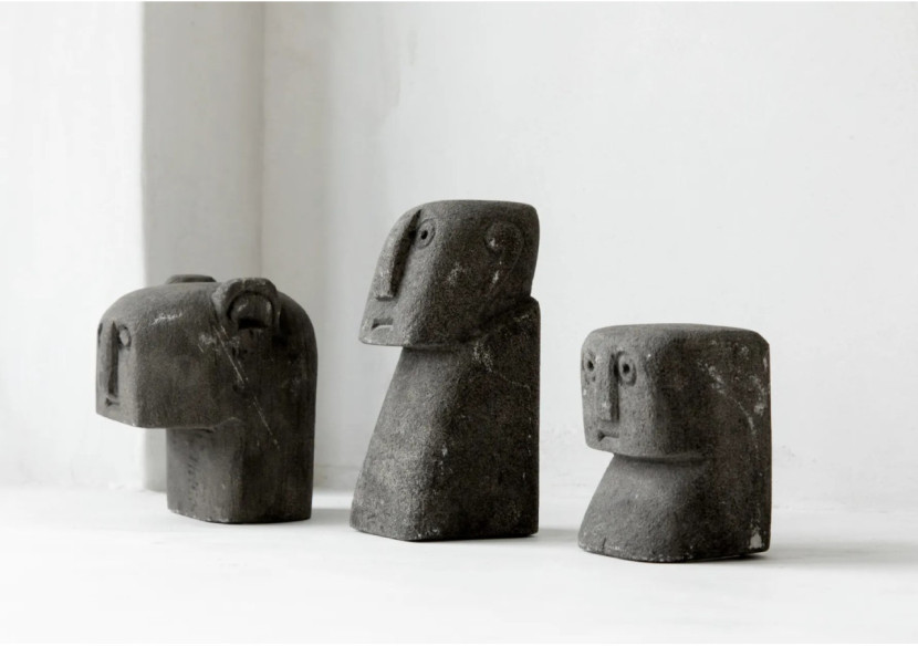 Statue en Pierre Sumba n°25 - Artisanat Indonésien Unique - BAHRA025 - Bazar Bizar