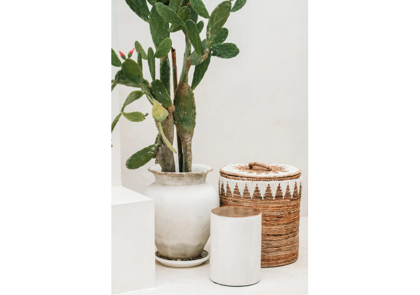 Tabouret en Bois Mungurr - Style Naturel Élégant - JAHU015NW - Bazar Bizar