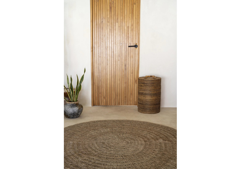 Tapis en Herbe de Mer Naturel - 150 cm de Style Boho - BAJN016N-150 - Bazar Bizar