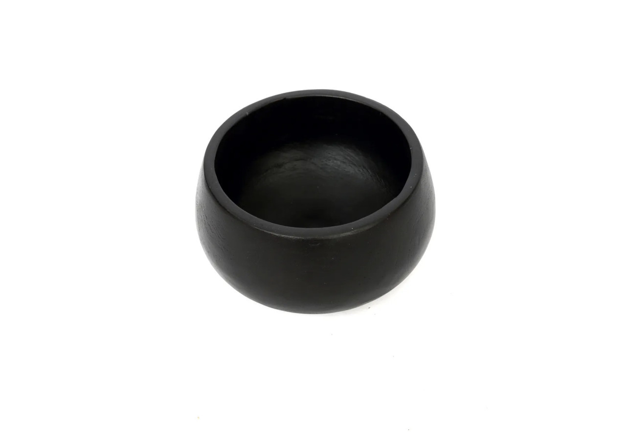 Bol en Teck Noir - Accessoire Multifonctionnel - JAES020B - Bazar Bizar