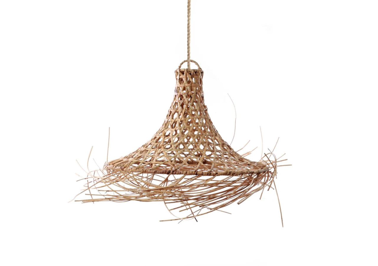 Suspension Mykonos - Rattan Naturel - M - BA037N-M-40x30 - Bazar Bizar
