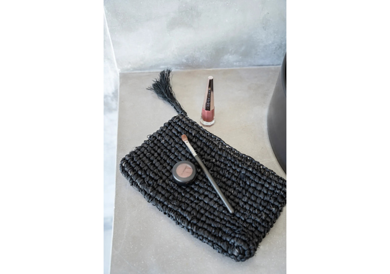 Pochette Raffia - Noir - S - BA032BB-S - Bazar Bizar