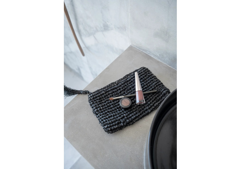 Pochette Raffia - Noir - S - BA032BB-S - Bazar Bizar