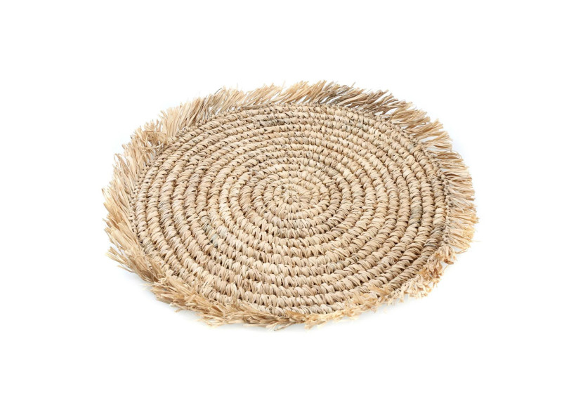 Napperon Ronde en Raffia - Naturel - BA161N - Bazar Bizar Napperon Ronde en Raffia - Naturel - BA161N - Bazar Bizar