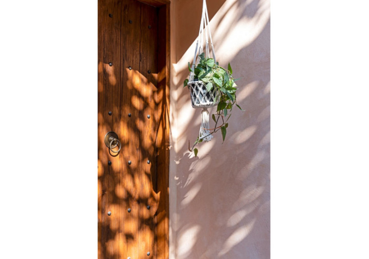 Porte-Plante Macramé - Blanc - M_40 - BA151W-M - Bazar Bizar 2