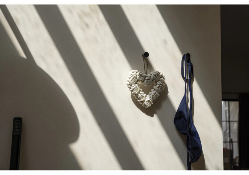 Cœur en Coquillages Blanc - Décoration Côtière - BA005W-L - Bazar Bizar