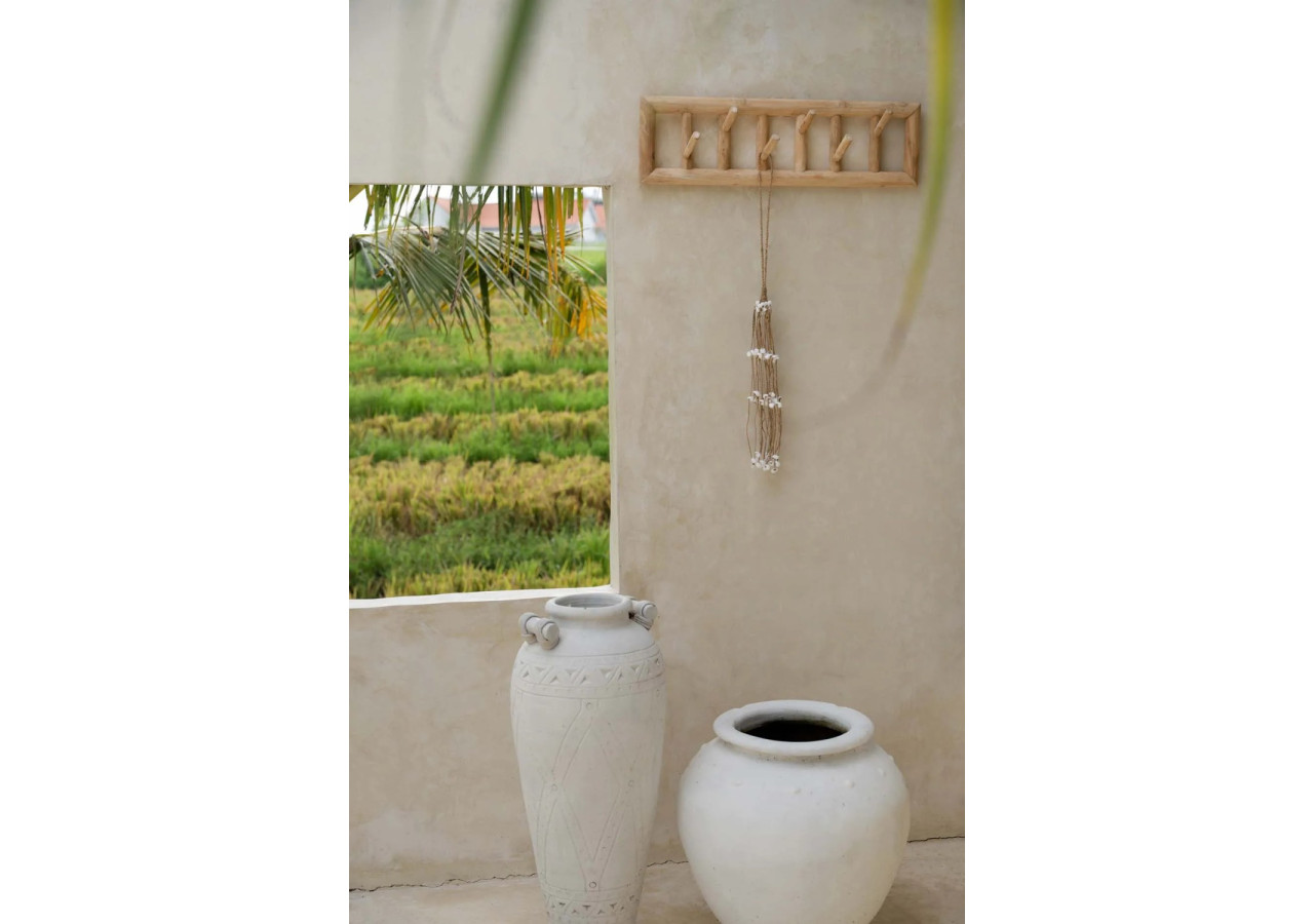 Tassel en Coquillages Blanc - Accroche Décorative - BA026W - Bazar Bizar