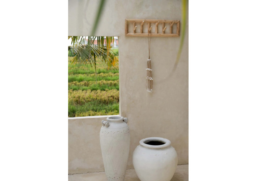 Tassel en Coquillages Blanc - Accroche Décorative - BA026W - Bazar Bizar