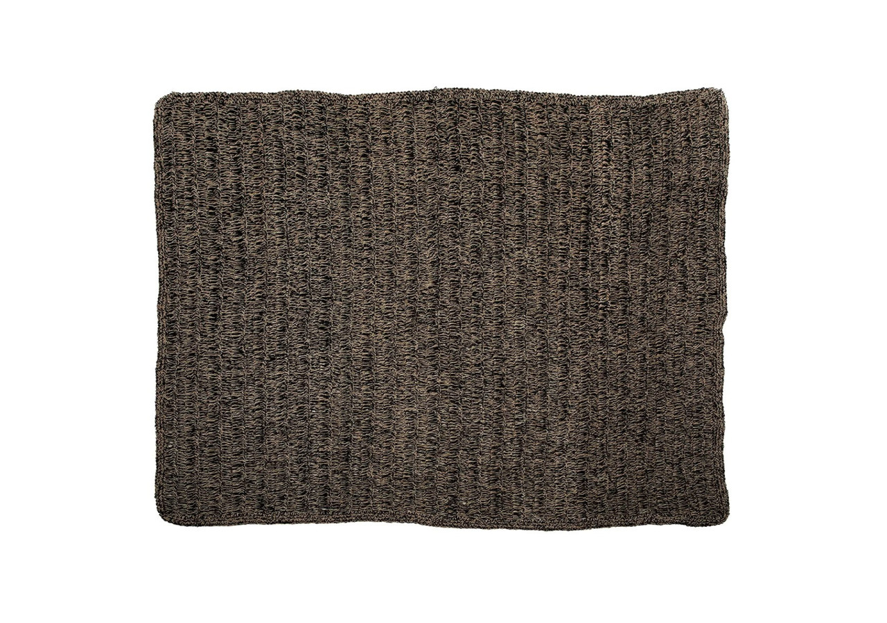 Tapis en Herbe de Mer - Noir Naturel 200x300 - BAJN016NB-200x300 - Bazar Bizar