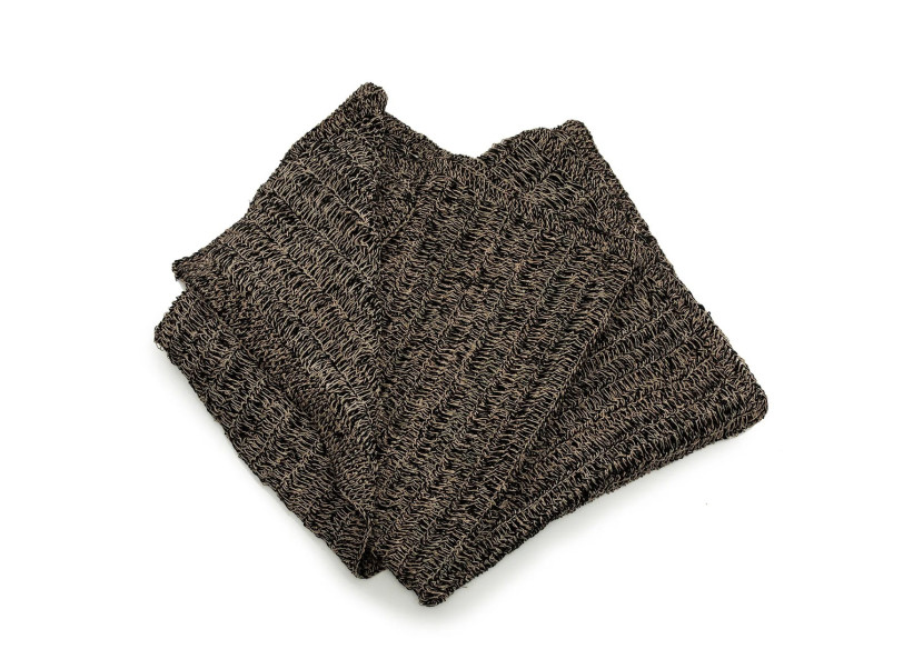 Tapis en Herbe de Mer - Noir Naturel 200x300 - BAJN016NB-200x300 - Bazar Bizar