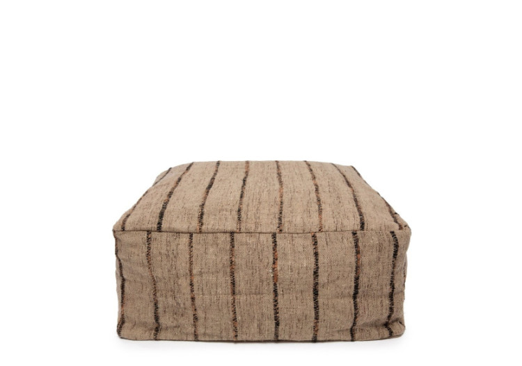 Pouf Oh My Gee - Beige Noir - INIE003BeB-60 - Bazar Bizar