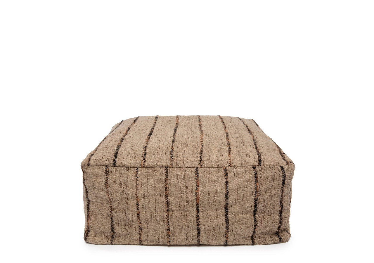 Pouf Oh My Gee - Beige Noir - INIE003BeB-60 - Bazar Bizar