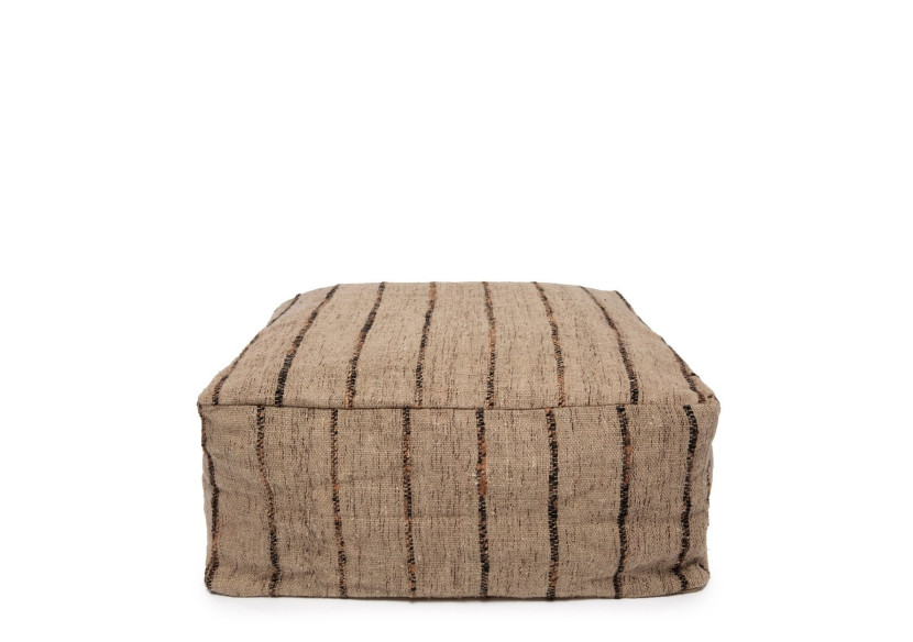Pouf Oh My Gee - Beige Noir - INIE003BeB-60 - Bazar Bizar