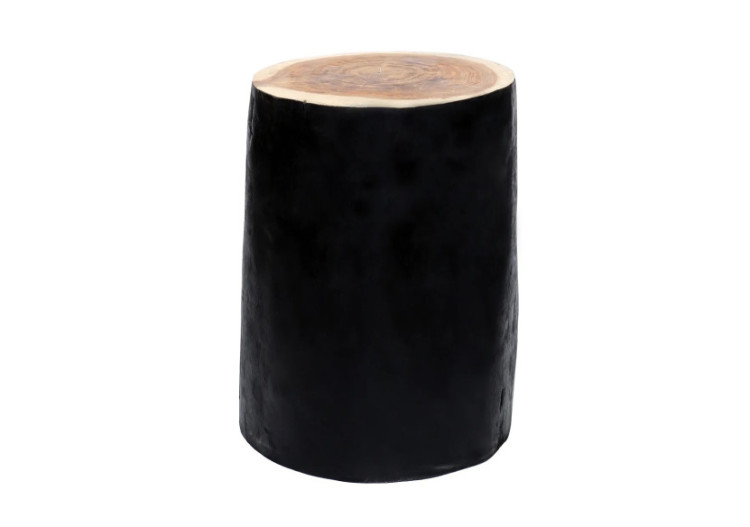 Tabouret Tribe - Noir Naturel - JAHU015NB - Bazar Bizar