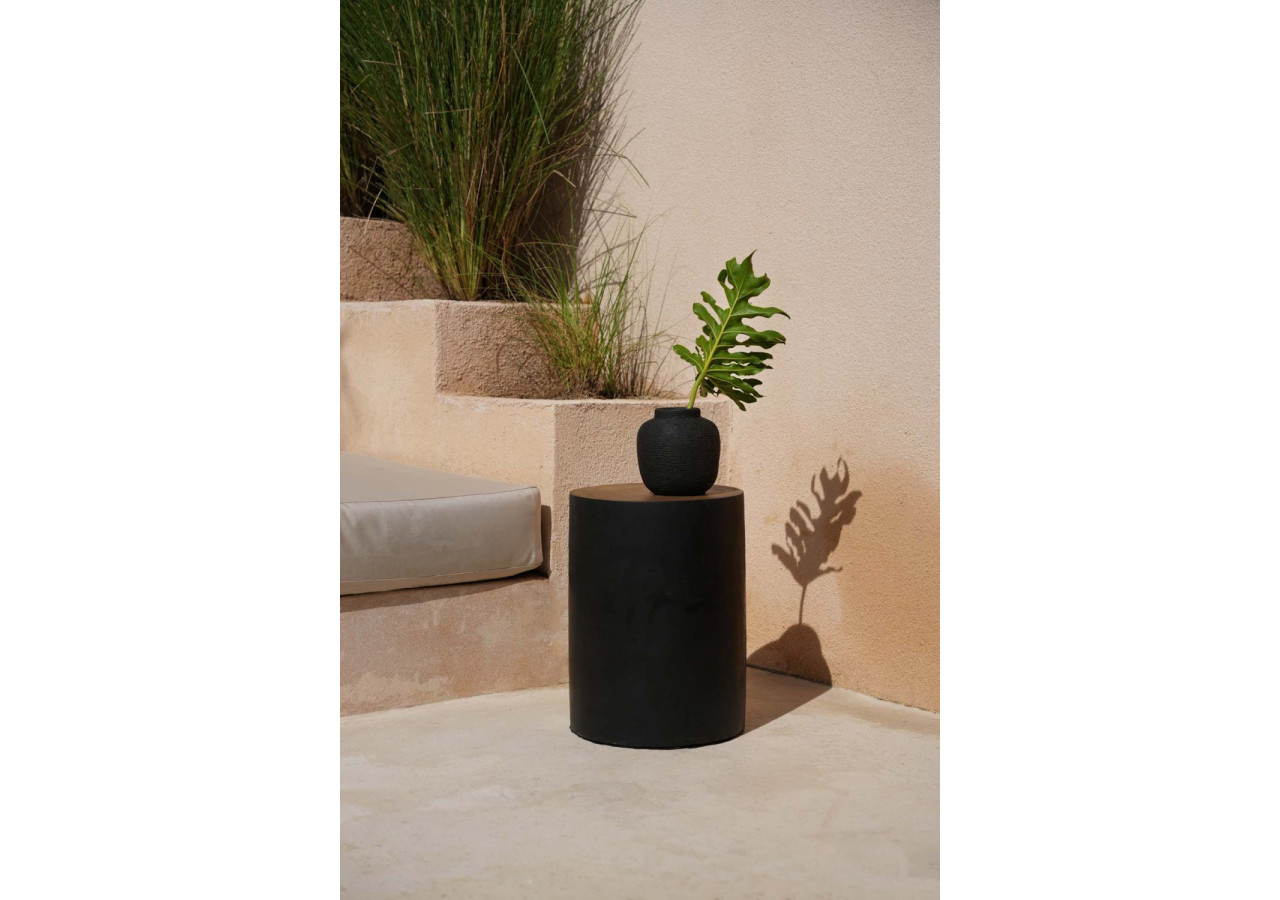 Tabouret Tribe - Noir Naturel - JAHU015NB - Bazar Bizar