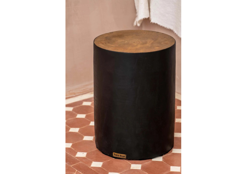 Tabouret Tribe - Noir Naturel - JAHU015NB - Bazar Bizar Tabouret Tribe - Noir Naturel - JAHU015NB - Bazar Bizar