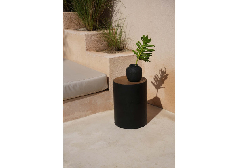 Tabouret Tribe - Noir Naturel - JAHU015NB - Bazar Bizar Tabouret Tribe - Noir Naturel - JAHU015NB - Bazar Bizar