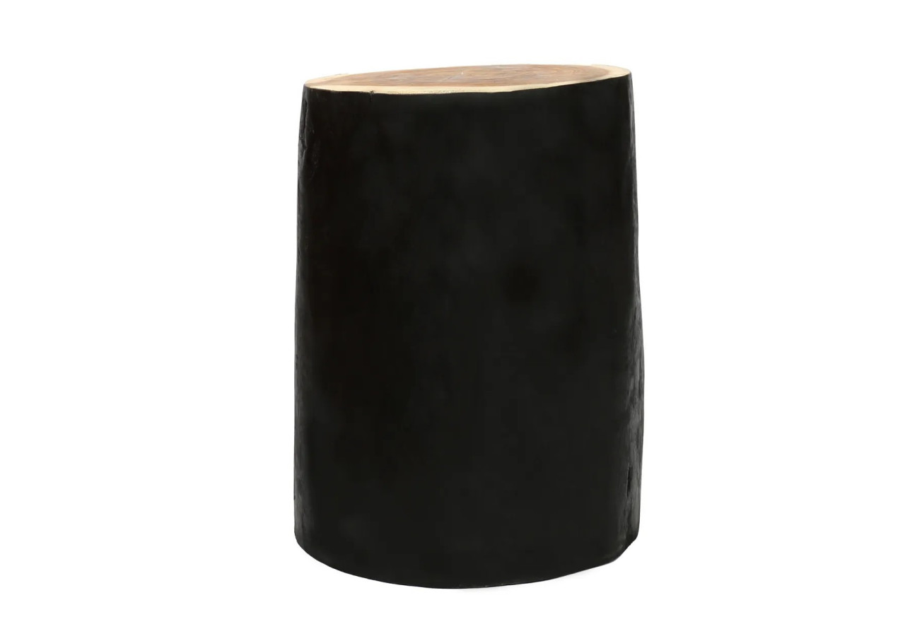 Tabouret Tribe - Noir Naturel - JAHU015NB - Bazar Bizar