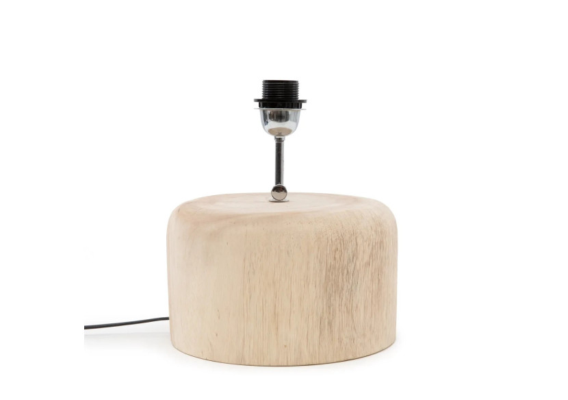 Base de lampe de table en bois de teck - Naturel - JABR065N - Bazar Bizar